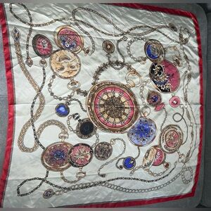 Elegant Multicolor Silk Scarf